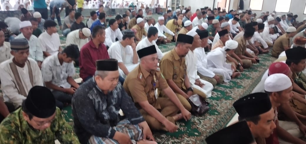 Sholat Dzuhur Berjamaah dan dilanjutkan Do'a Bersama, Masjid Nurul Huda, Kel. Tanah 600, Kec. Medan Marelan