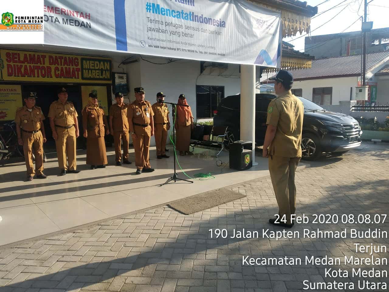 Pelaksanaan apel pagi